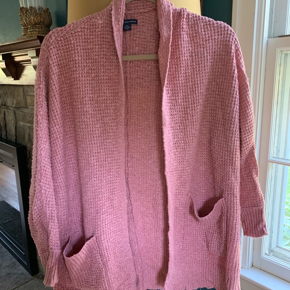 AE Open knit over sized cardigan sweater